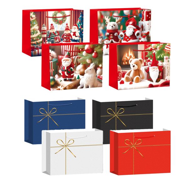 Kinkekott XMAS DAY L, 40x31x12cm, mix