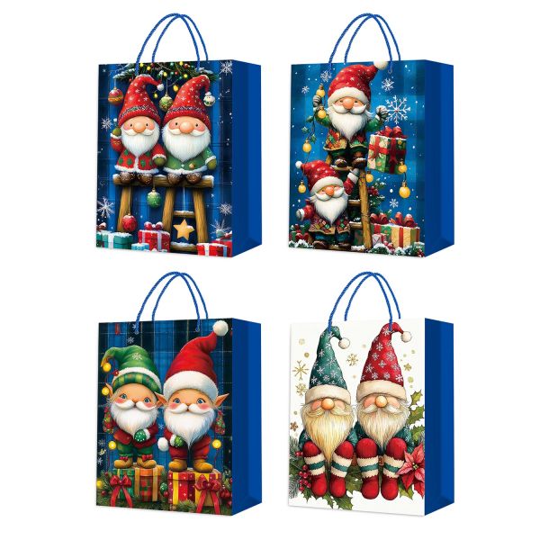 Kinkekott XMAS ELF S, 18x24x8,5cm, mix