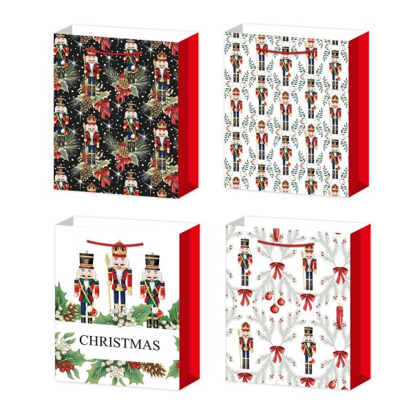 Kinkekott XMAS NUTCRACKER M, 26x32x10cm, mix