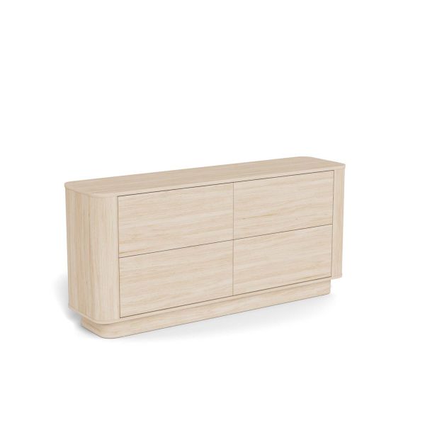 Chest of drawers ATMORE 160x40xH75cm, white