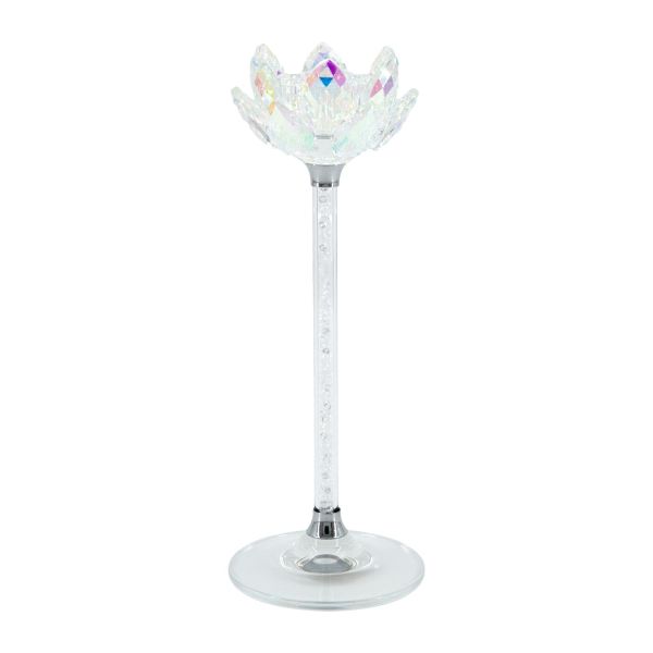 Küünlajalg CHANLE H21cm, läikega lill