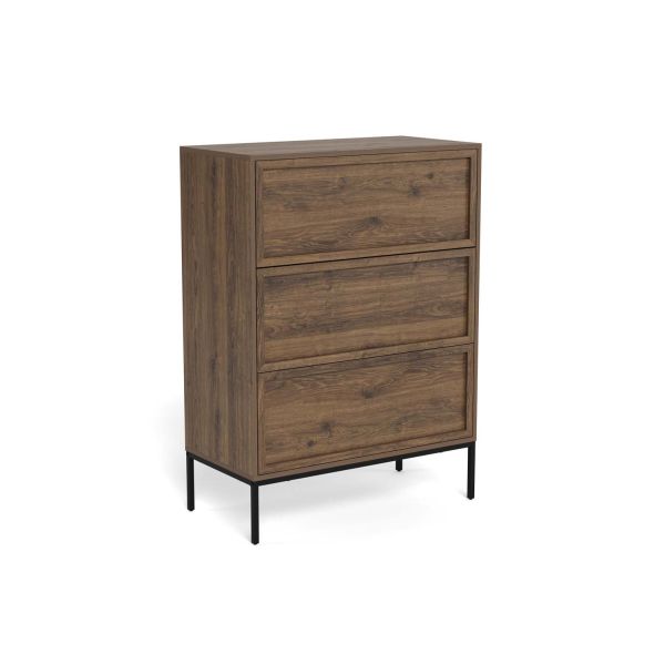 Kummut PALMDALE 80x40xH110cm, tumepruun