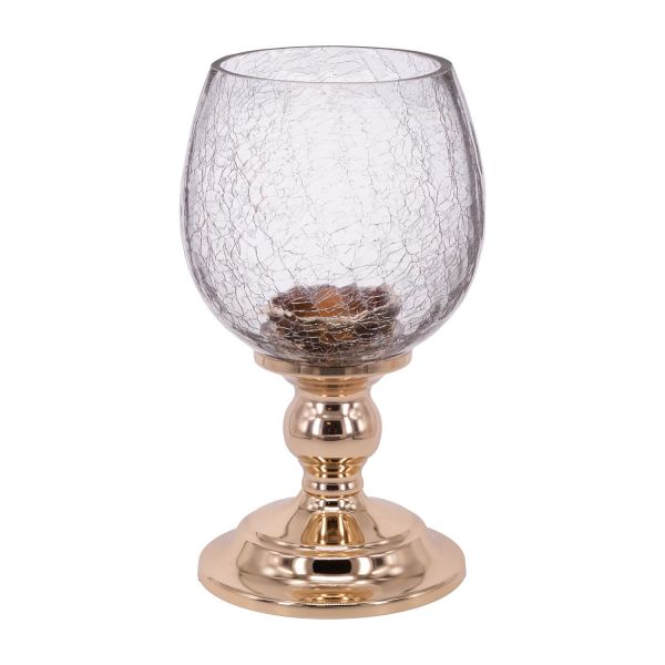 Küünlajalg THALIA GLAM H23.5cm, läbipaistev
