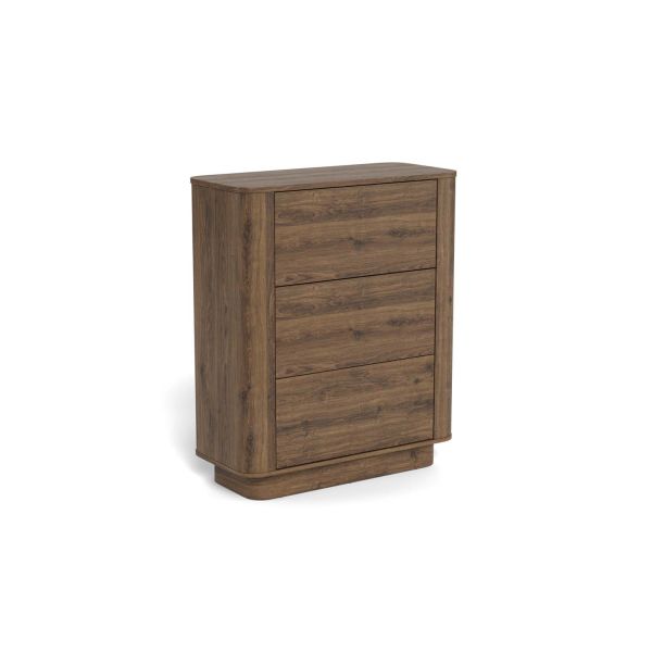 Chest of drawers ATMORE 90x40xH107cm, dark brown