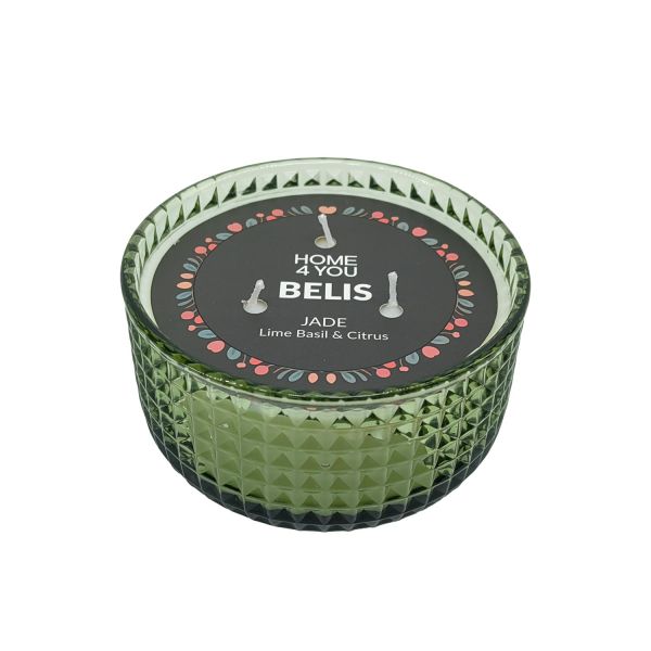 Küünal BELIS JADE D10,4xH5,8cm, Lime Basil & Citrus
