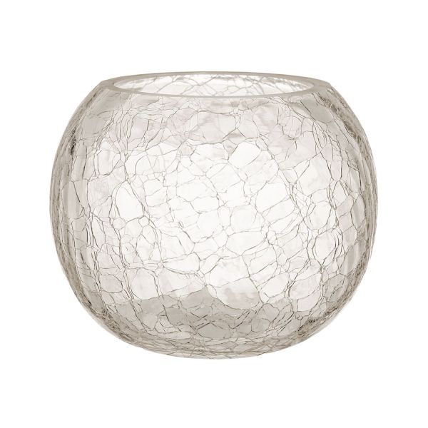 Küünlahoidja/vaas CRACK D20xH15,5cm klaas