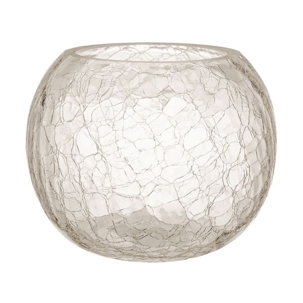 Küünlahoidja/vaas CRACK D25xH18cm klaas