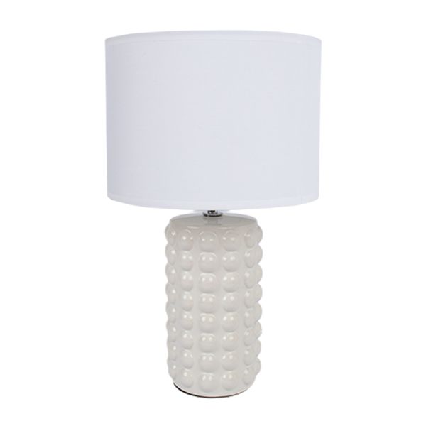 Laualamp DUNIK H39cm, valge