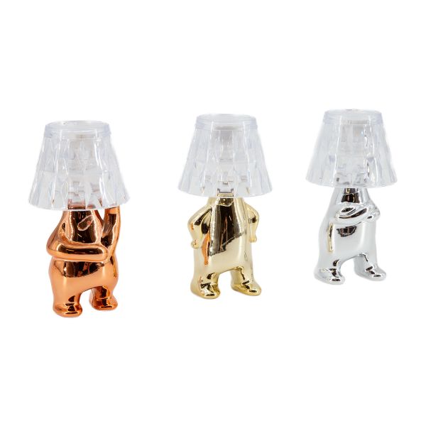 LED-dekoratsioon GLAM BEAR H12cm, mix