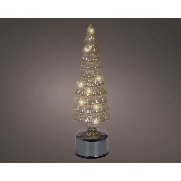 LED decoration CHARM TREE H34cm, rotating, amber