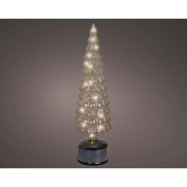 LED decoration CHARM TREE H39cm, rotating, amber