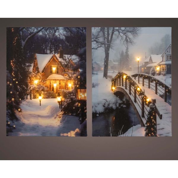 LED picture CHARM winter, warm white