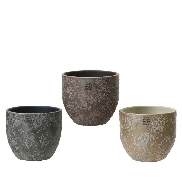 Planter CHARM D16xH14cm, mix