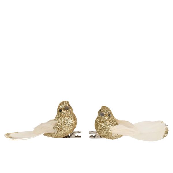 Lind CHARM FEATHER H3.5cm, golden