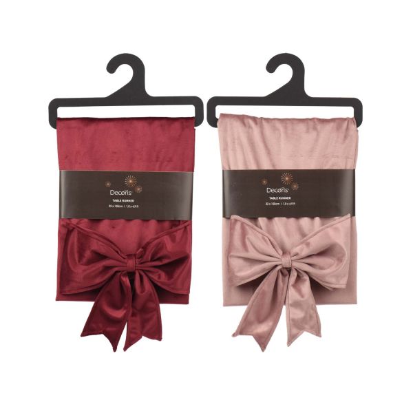 Table runner CHARM 32x150cm, with bow