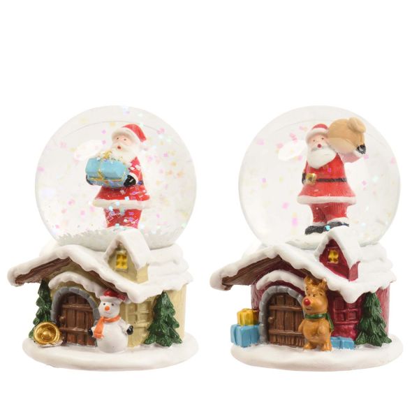 Snow globe CHARM H6.8cm, mix