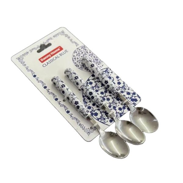 Lusikad SHION 3tk 16cm, sinised lilled