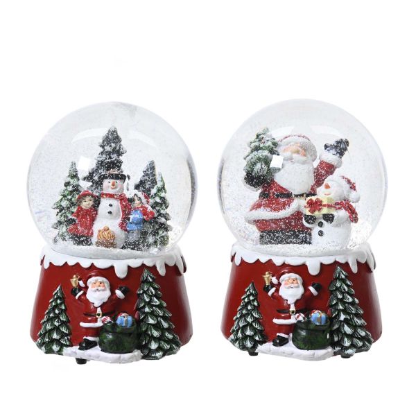 Music box CHARM H14.5cm, mix, red