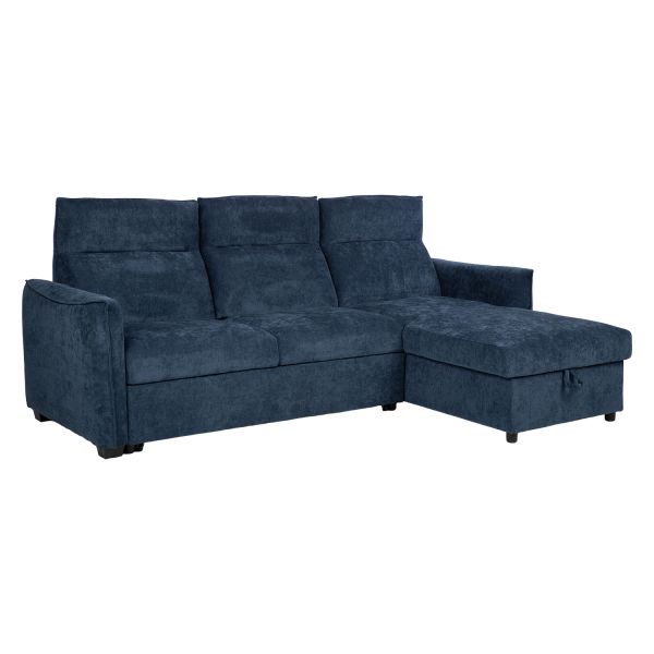 Corner sofa bed SCALA blue