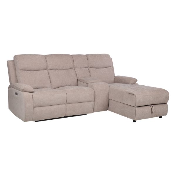 Nurgadiivan PROVENCE PN, elektriline/manuaalne recliner, helehall
