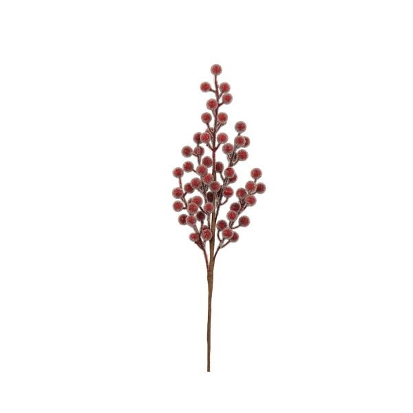Branch CHARM BERRY H50cm, red