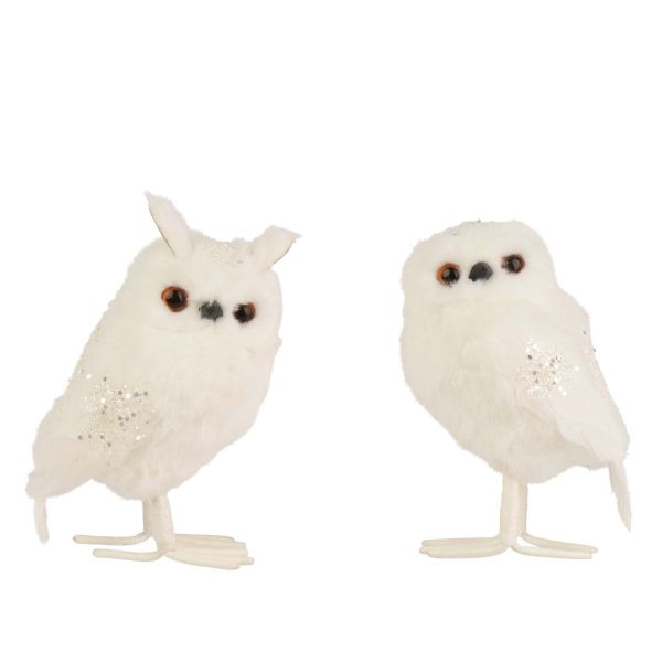 Owl CHARM H15cm, white