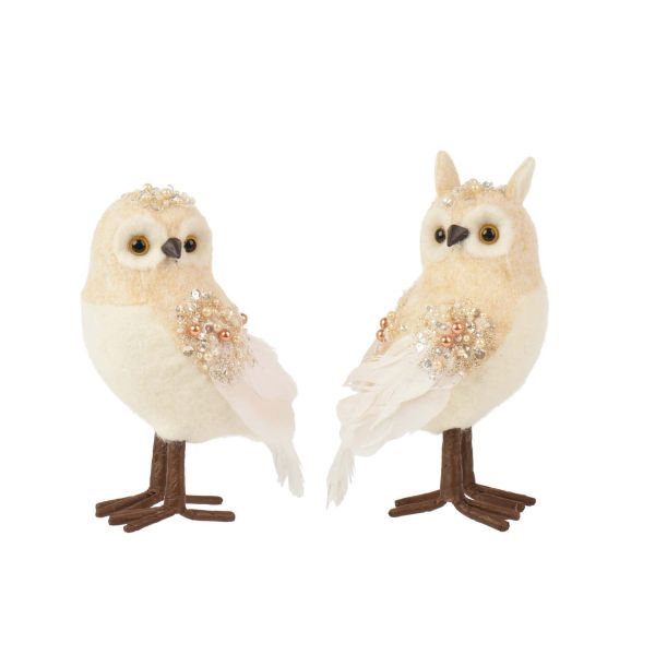 Owl CHARM H20cm, white