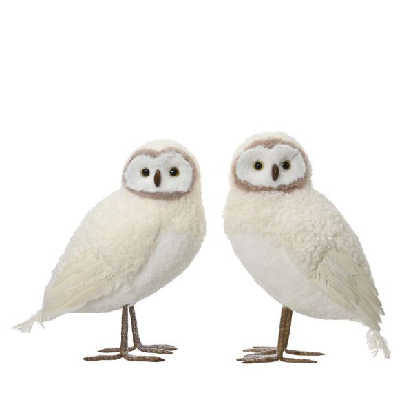 Owl CHARM H21cm, creme