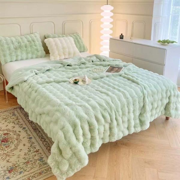 Plaid MIMOSA 150x200cm, green