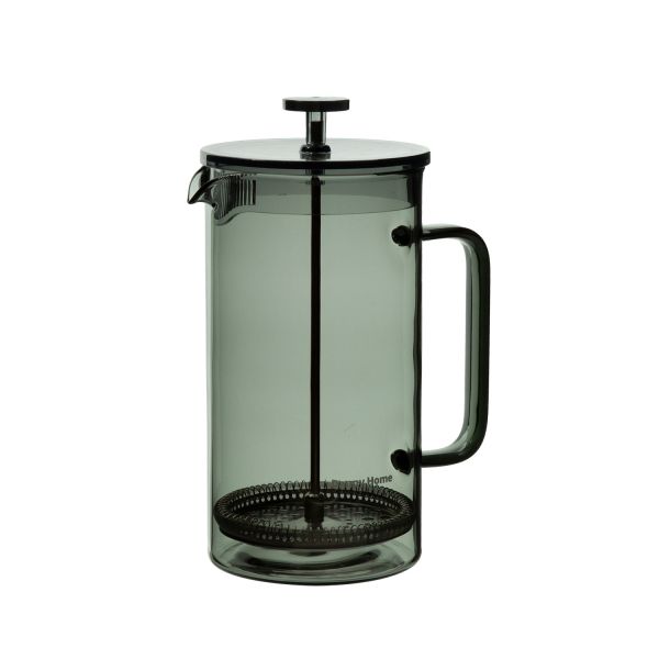 French press FRENCH 600ml glass, grey