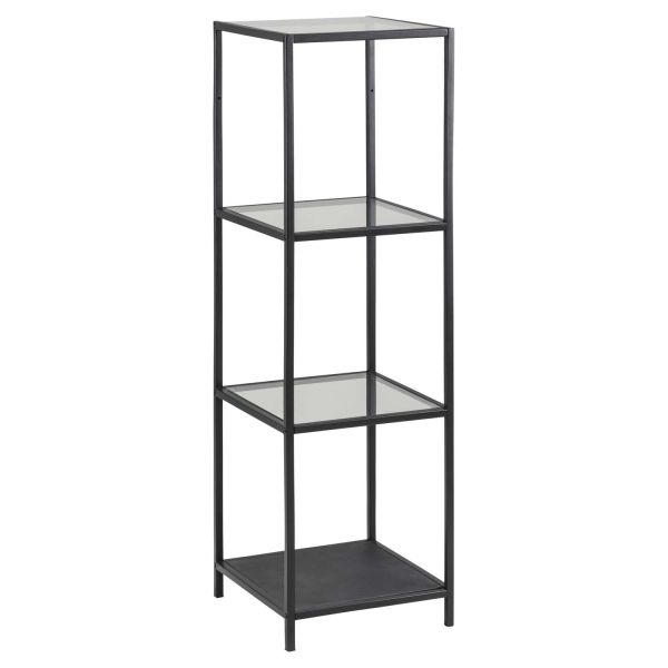 Riiul SEAFORD 35x37xH119,5cm, klaas