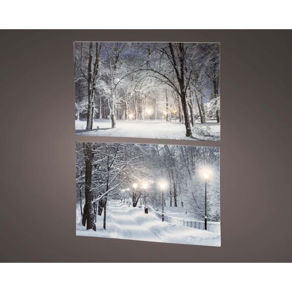 Wall picture WISH LED 58xH38cm, mix
