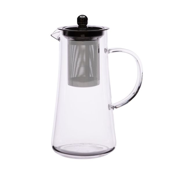 Teapot DANNY 710ml glass, silver sieve