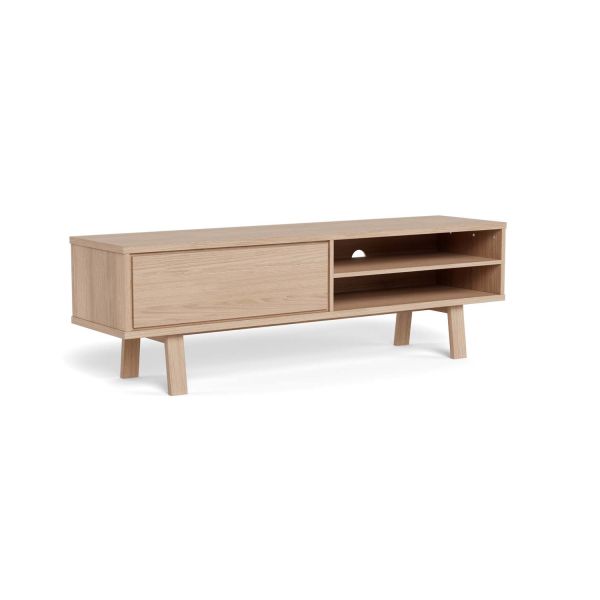 TV unit LAMBERTH 160x40xH50cm, light oak