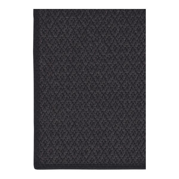 Carpet BELLO 80x400cm, black, flatweave