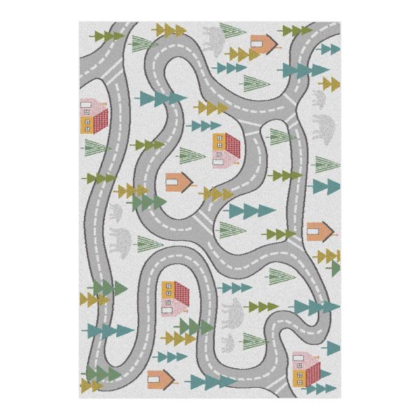 Vaip GIOVANNI-8, 80x120cm, valge/hall
