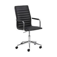 Desk chair WINSLOW black/chrome