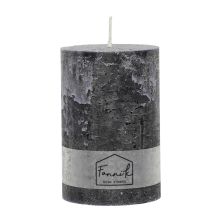 Fanni K Pillar candle Rustic 10x15 cm black