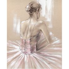 Õlimaal LINEN 80x100cm, naine roosas