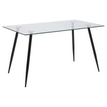 Söögilaud WILMA 140x80xH75cm, must