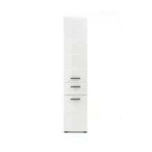 Bathroom cabinet SKIN 30x31xH182cm, white gloss