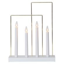 Candlestick GLOSSY FRAME, white
