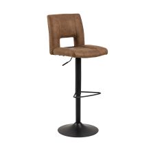 Bar stool SYLVIA light brown/black