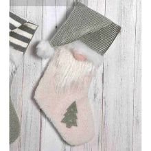 Christmas stocking FUN CANDY H52cm, white