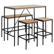 Bar table BAHAMAS 120x60xH105cm, natural