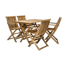 Garden furniture set FINLAY table and 4 chairs