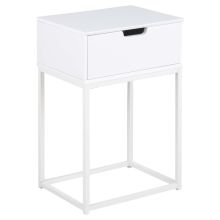 Bedside table MITRA white