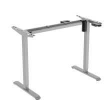 Table leg ERGO LIGHT with 1 motor, silver grey