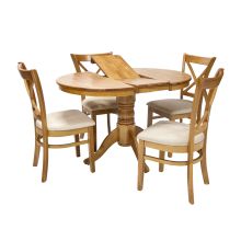 Dining set MIX & MATCH round table and 4 chairs