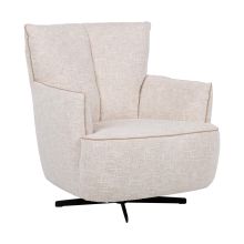 Armchair CALLA swivel, oat white